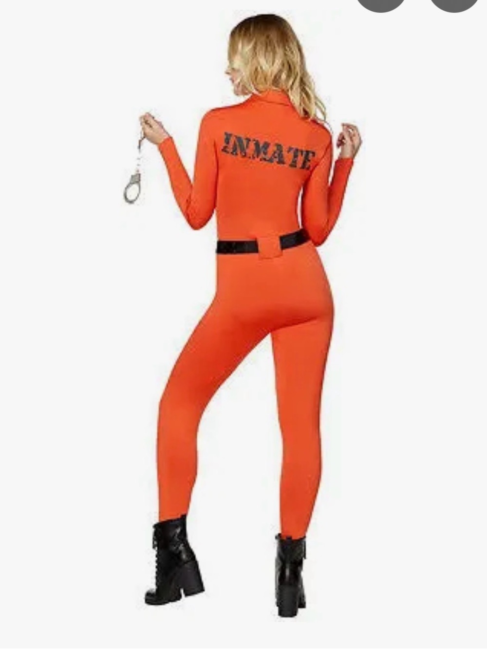 Spirit Orange Prisoner Jumpsuit Costume - Picture 2 of 8